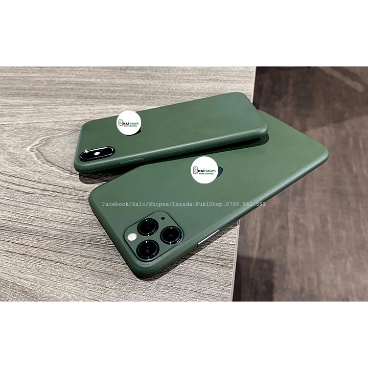 Tấm Dán Skin mặt sau Midnight Green Full Viền Note8 Note9 Note10 Note10+ Note10Lite ZFlip S20 S20Ultra S20+ S10