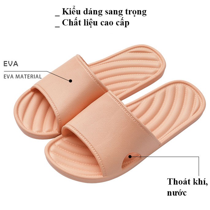 DÉP NỮ NAM UNISEX QUAI NGANG, DÉP TRONG NHÀ MÃ 01, DÉP ĐI TRONG NHÀ THỜI TRANG CUTE CAO CẤP