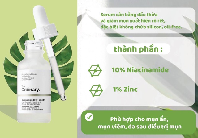 [BILL CANADA] Serum The Ordinary Niacinamide 10% + Zinc 1% 30ml