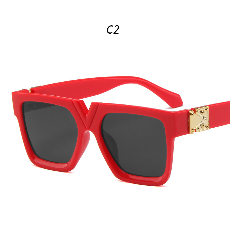 Kính mát hình chữ V phong cách Vintage thời trang cho nữ