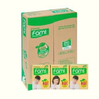 Thùng 36 hộp sữa đậu nành Fami 200ml đủ các vị