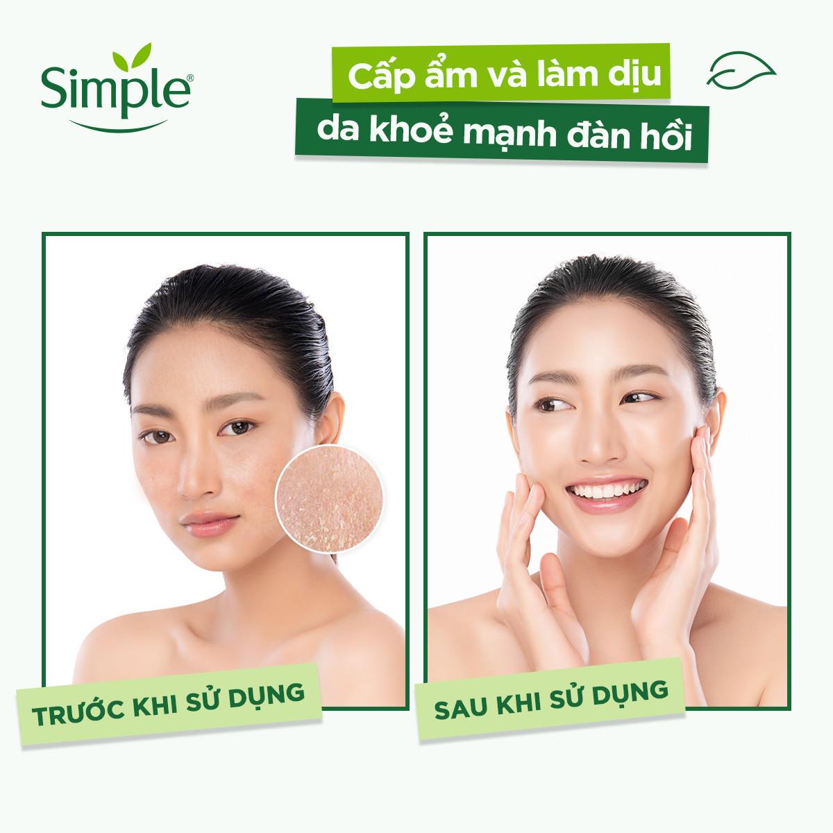 Combo Simple Tẩy trang Micellar + Sữa rửa mặt + Nước hoa hồng Toner cho da sạch khỏe đàn hồi [CHÍNH HÃNG ĐỘC QUYỀN]