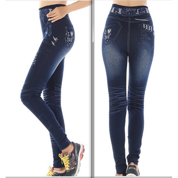 [VIP]Quần legging giả bò cạp cao siêu đẹp Quần Jean | BigBuy360 - bigbuy360.vn