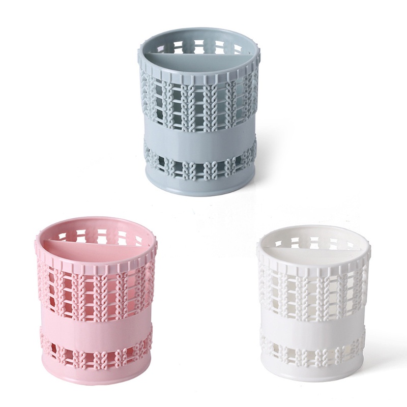 Giá Đỡ Bút 2 Ngăn Hình Rổ Trái Cây Phong Cách Dành Cho Văn Phòng / Trường Học