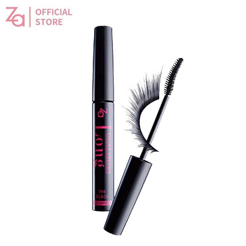 Mascara Za Killer dạng lỏng màu đen làm dài và cong mi không nhòe 9g