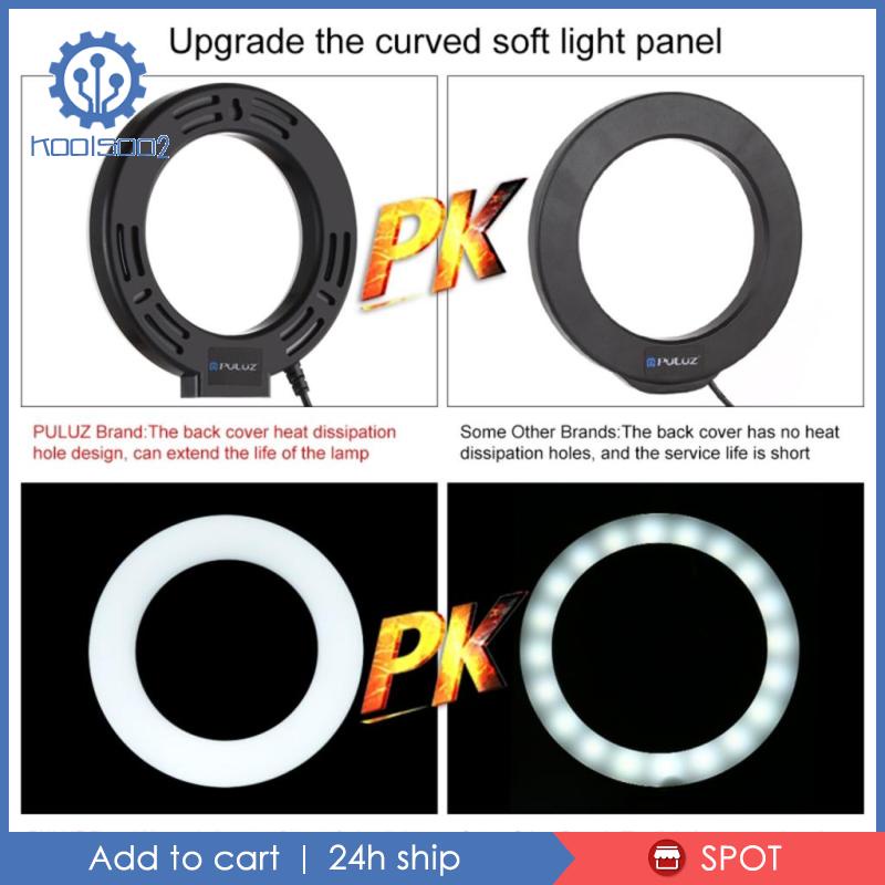 [Koolsoo2] Vòng Đèn LED Tròn Hỗ Trợ Chụp Ảnh / Quay Video / Chụp Ảnh Cho Laptop