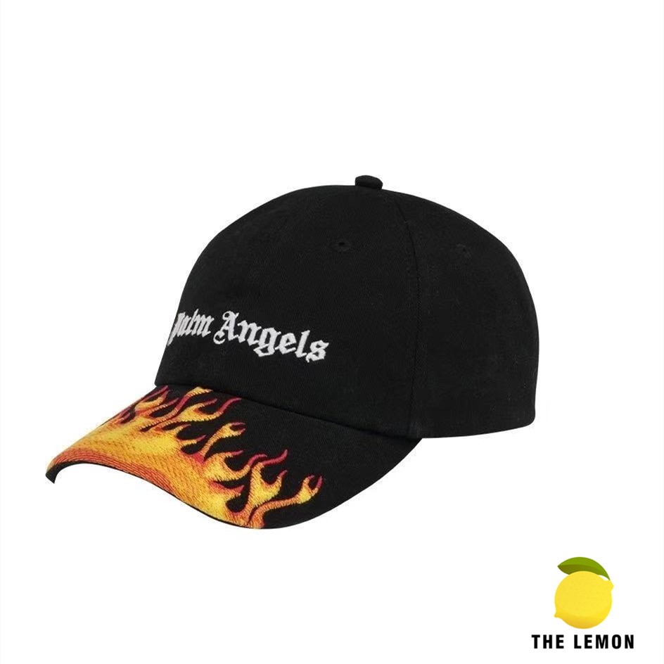 The Lemon Palm Angels Hat Flame Pattern Bear Beautiful New Fashion Phiên bản giới hạn phổ biến [Bộ s