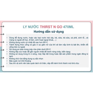 Ly nước Thirst N Go 470ml Tupperware.