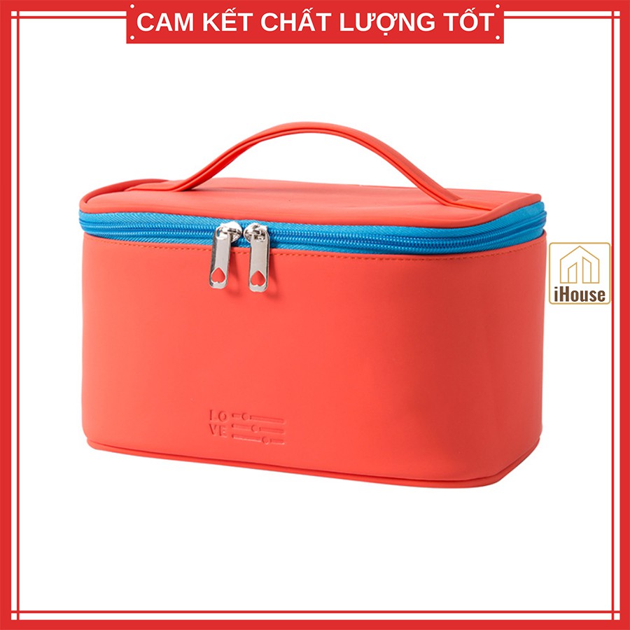Túi đựng mỹ phẩm du lịch cao cấp, Túi cốp đựng đồ trang điểm mini đa năng tiện dụng chống nước iHouse