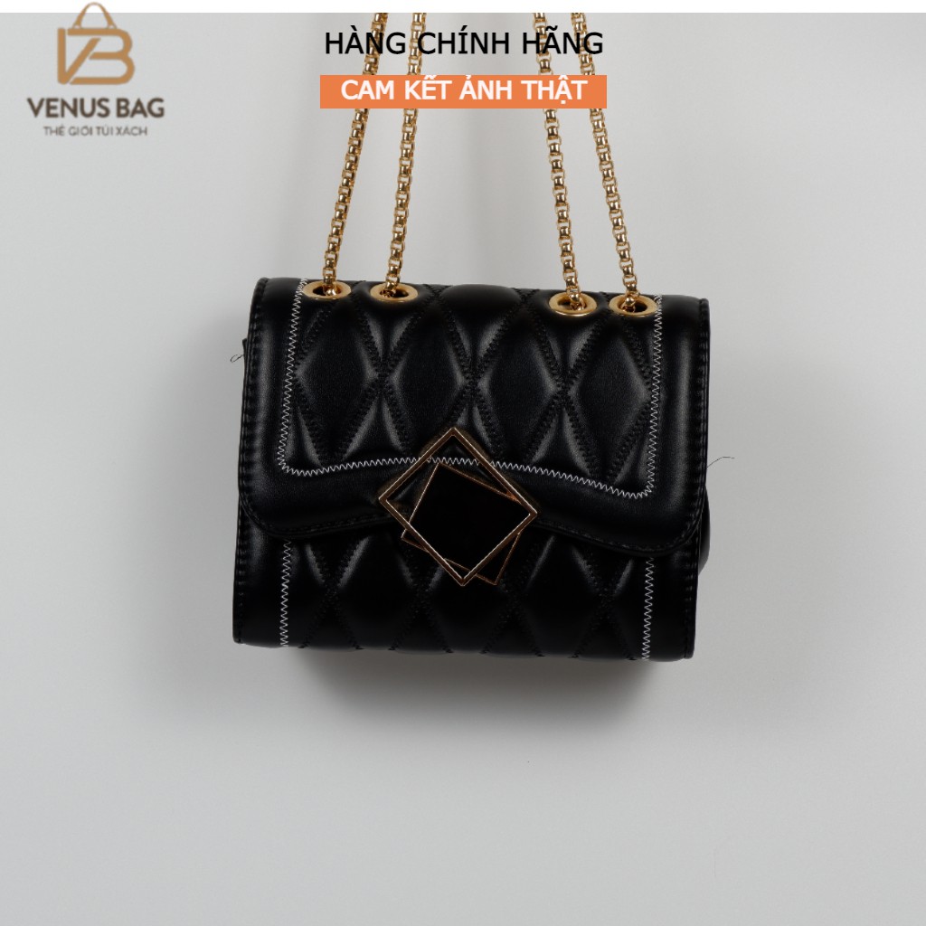 Túi đeo chéo nữ khóa gương cao cấp da PU mềm, mịn Venus Bags-TTN12