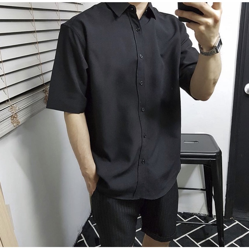 Sơ Mi Tay Ngắn - Short-Sleeved Shirts (black/white)