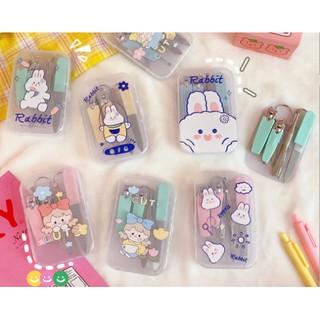 set bấm móng tay gấu thỏ trong BMT3 dễ thương cute dễ thương cắt móng tay