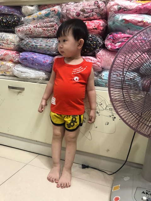 Áo thun cọc tay bé trai 9kg -26kg