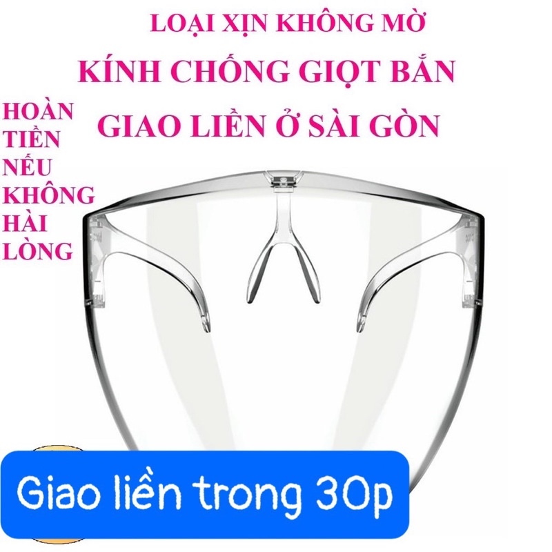 Kính chống giọt bắn kính bảo hộ trong suốt an toàn không mờ hàng chính hãng