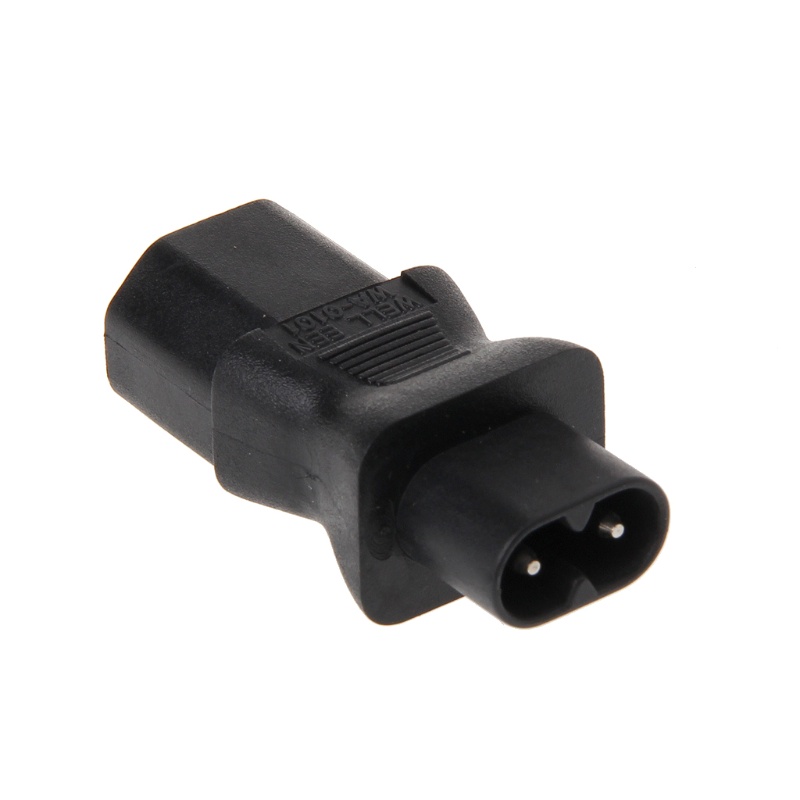 Phích Cắm Chuyển Đổi IWO IEC 320 C13 3-Pin Female Sang C8 2-Pin Male