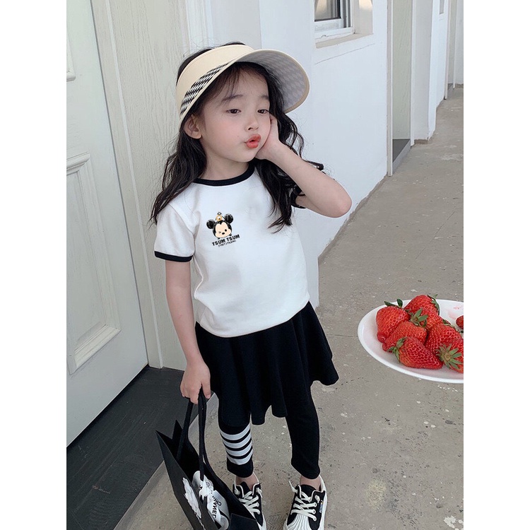 Áo thun đồng phục gia đình Đồ đôi mẹ và bé ALALA cổ tròn viền tay du lịch hè chất cotton