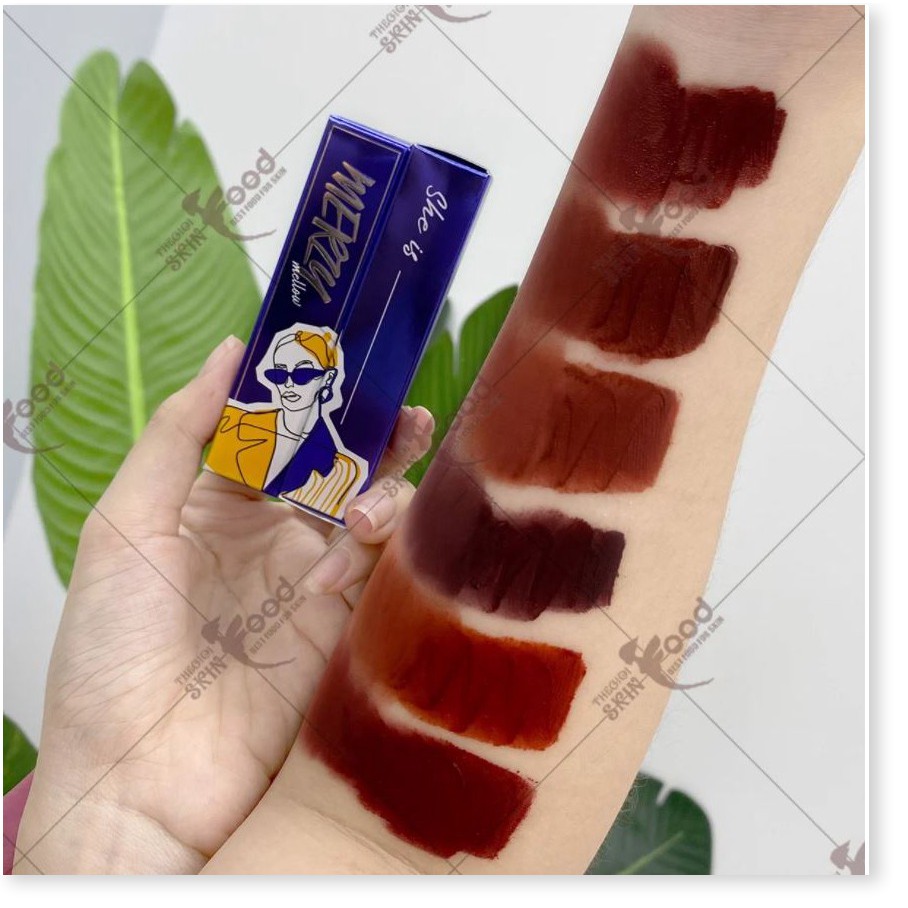 [Mã giảm giá Mỹ phẩm chính hãng] Son Kem Lì, Siêu Mịn Merzy Bite The Beat Mellow Tint 4g