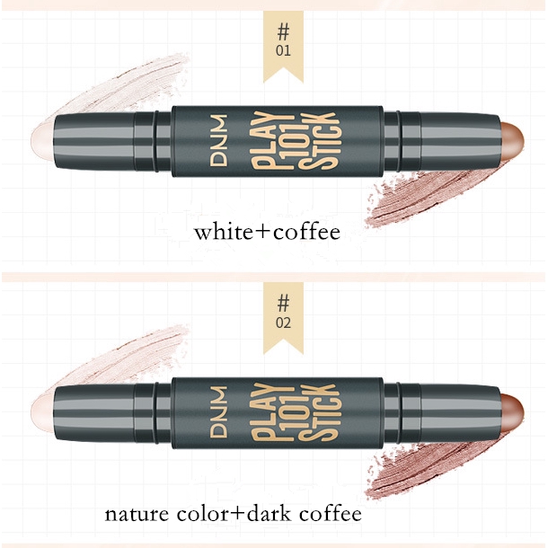 Thỏi kem che khuyết điểm/tạo khối/bắt sáng 2 đầu hiệu DNM gồm 5 kiểu màu tùy chọn | BigBuy360 - bigbuy360.vn