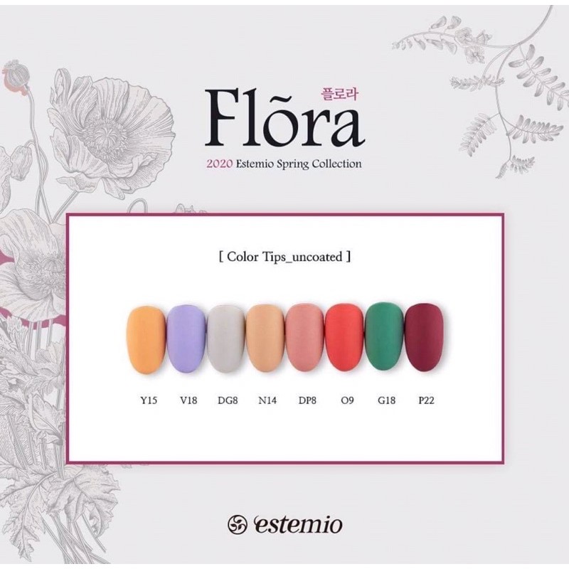 Sơn gel cao cá Estemio Spring collection - Tách set [ Giá lẻ 1 chai]