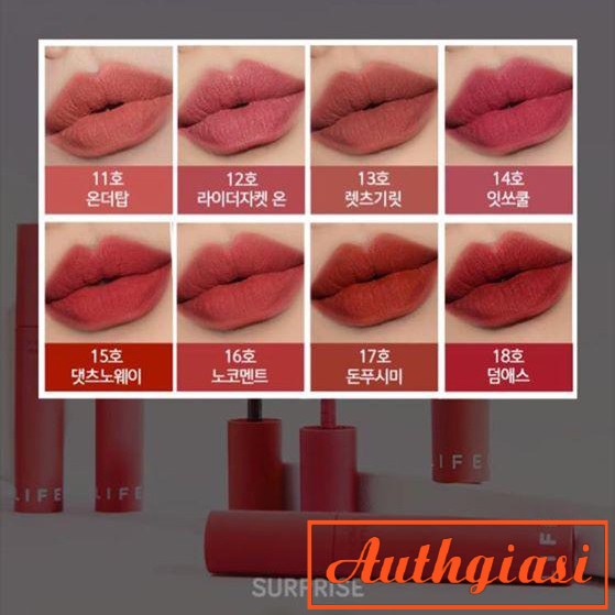 Son kem lì It's Skin Life Color Lip Crush Matte Its Skin 01-18 | Thế Giới Skin Care