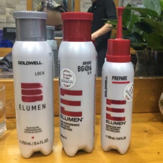 Quy trình chuẩn nhuộm màu Elumen Goldwell ( trọn bộ)