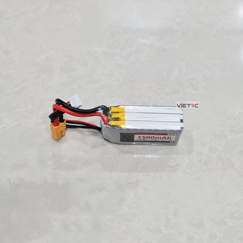 Pin li-po Kepworth 2S(7.4V)/3S(11.1V)/4S(14.8V) dung lượng 1500/2200mAh jack XT60 cho tàu, xe, máy bay điều khiển từ xa