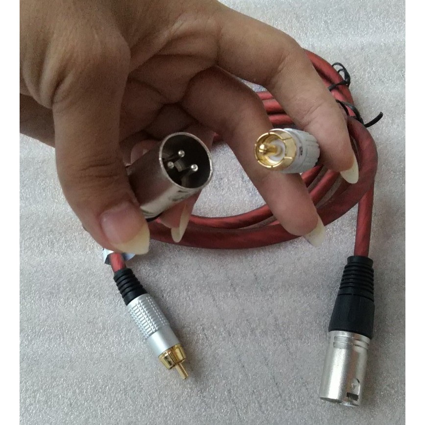 2 DÂY CHUYỂN ĐỔI TÍN HIỆU CANON ĐỰC RA AV BÔNG SEN - 1 MÉT