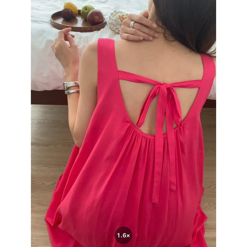 Đầm Hai Dây Thêu Họa Tiết Xinh Xắn Theo Phong Cách Kỳ Nghỉ 64098