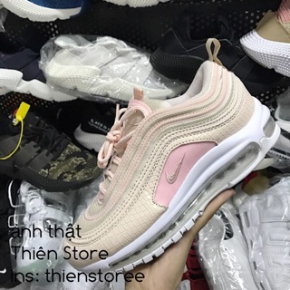Ảnh thật - Giày Air Max 97 hồng da rắn