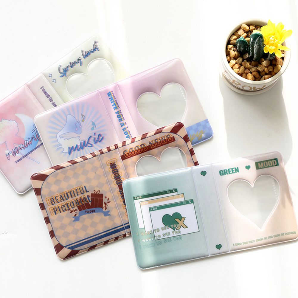 Album ảnh mini 3 inch thiết kế hình trái tim xinh xắn dễ thương