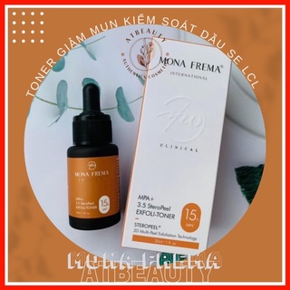 Toner tẩy da chết hoá học Mona Frema Mpa 15% Mandelic + Pyruvic Acid 30ml