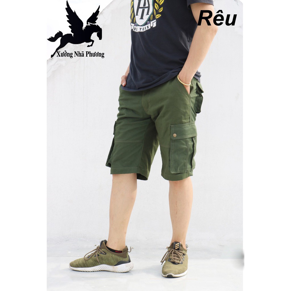 Quần short kaki túi hộp cao cấp quần bò nam vải kaki dày dặn loại tốt không xù lông, không bay màu 😘 ..