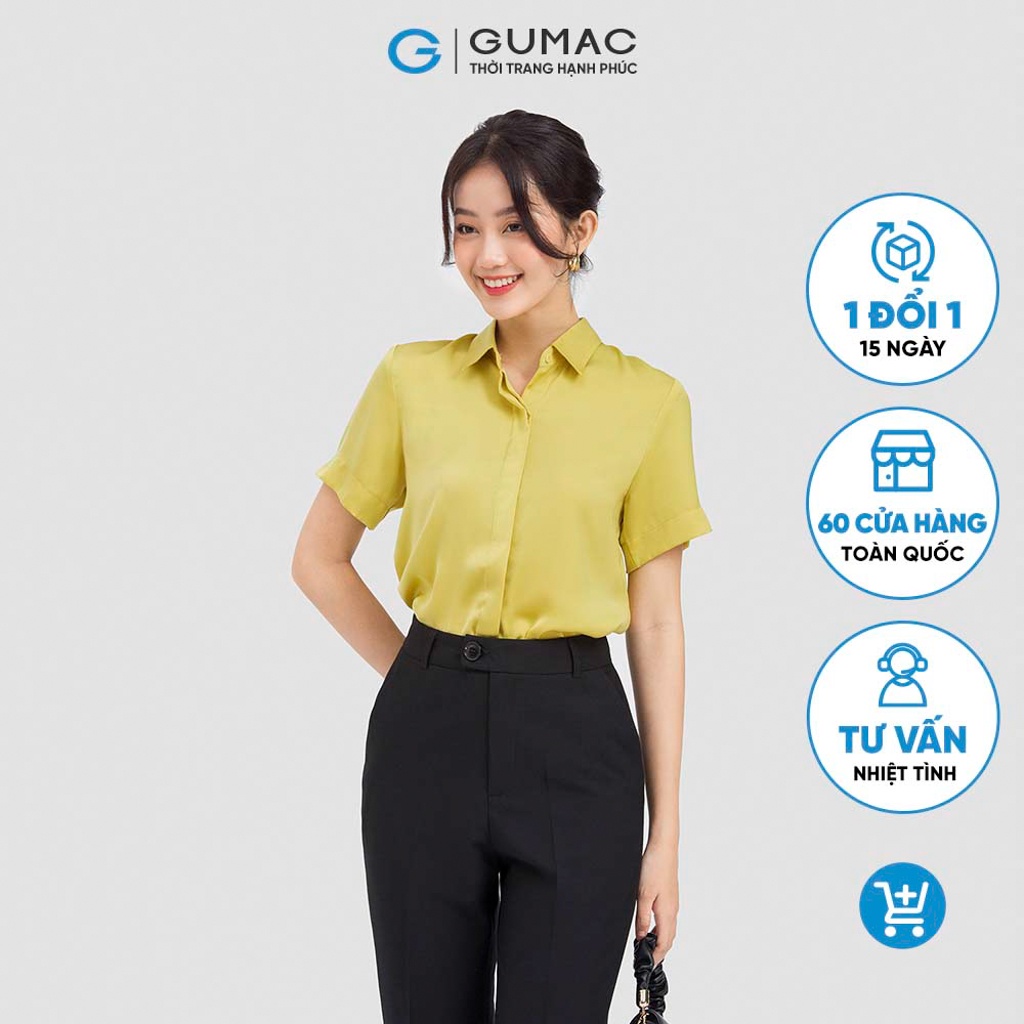 Áo sơ mi tay ngắn AC06040 thời trang GUMAC