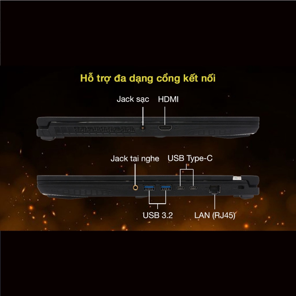 Laptop Gaming MSI GF63 Thin 10SC 468VN, Thiết Kế Đặc Trưng Gaming Với Sắc Đen Truyền Thống | BigBuy360 - bigbuy360.vn