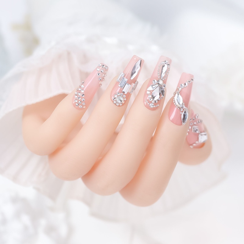 Set 5500 Hạt Pha Lê Trắng Đính Móng Nghệ Thuật