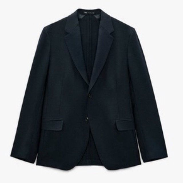 Áo khoác blazer nam Zara authentic WOOL-BLEND size S
