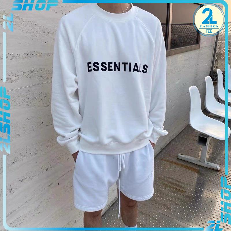 Áo sweater FEAR OF GOD FOG ESSENTIALS SS20 Unisex nam nữ Nỉ Bông oversize form rộng