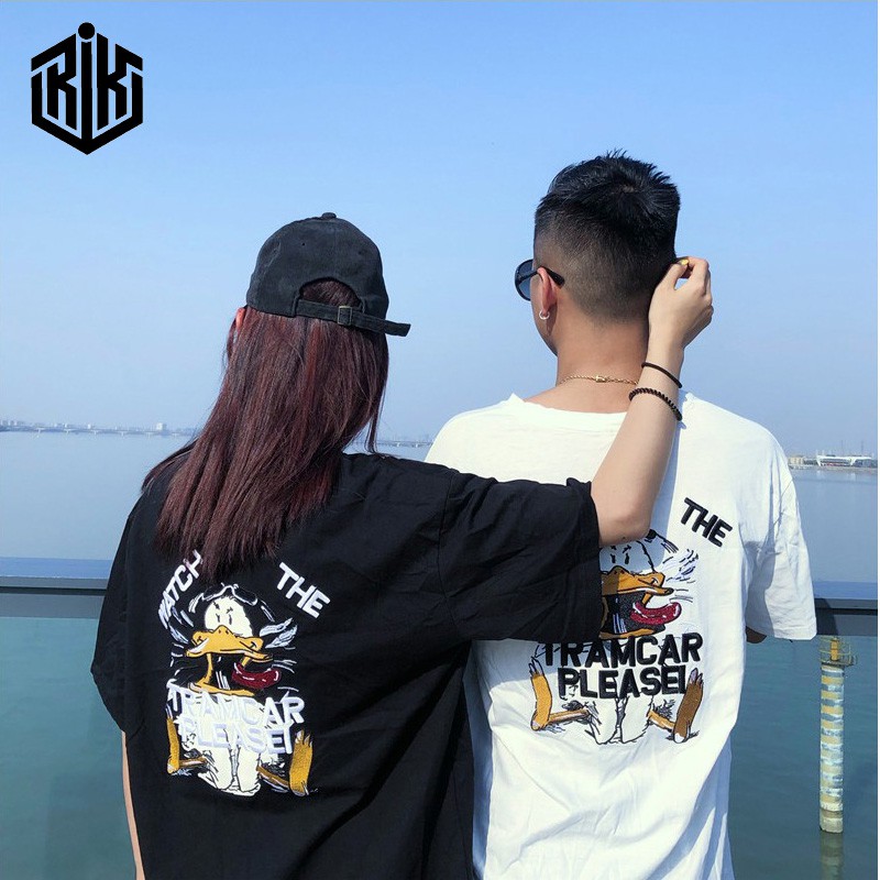 Áo thun tay lỡ RIK nam nữ Unisex, áo phông form rộng Oversize ATL114 | BigBuy360 - bigbuy360.vn