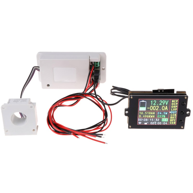 SEL♥DC 500V 100A 200A 500A  Voltmeter Ammeter Battery Power Meter