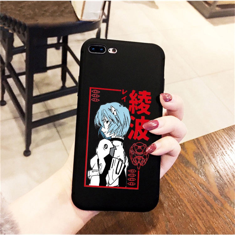 Ốp Điện Thoại Trong Suốt Họa Tiết Hoạt Hình Evangelion Cho iphone 6/6s 7 / 8 X XS XR XSMax 11pro 12 Pro 13Promax
