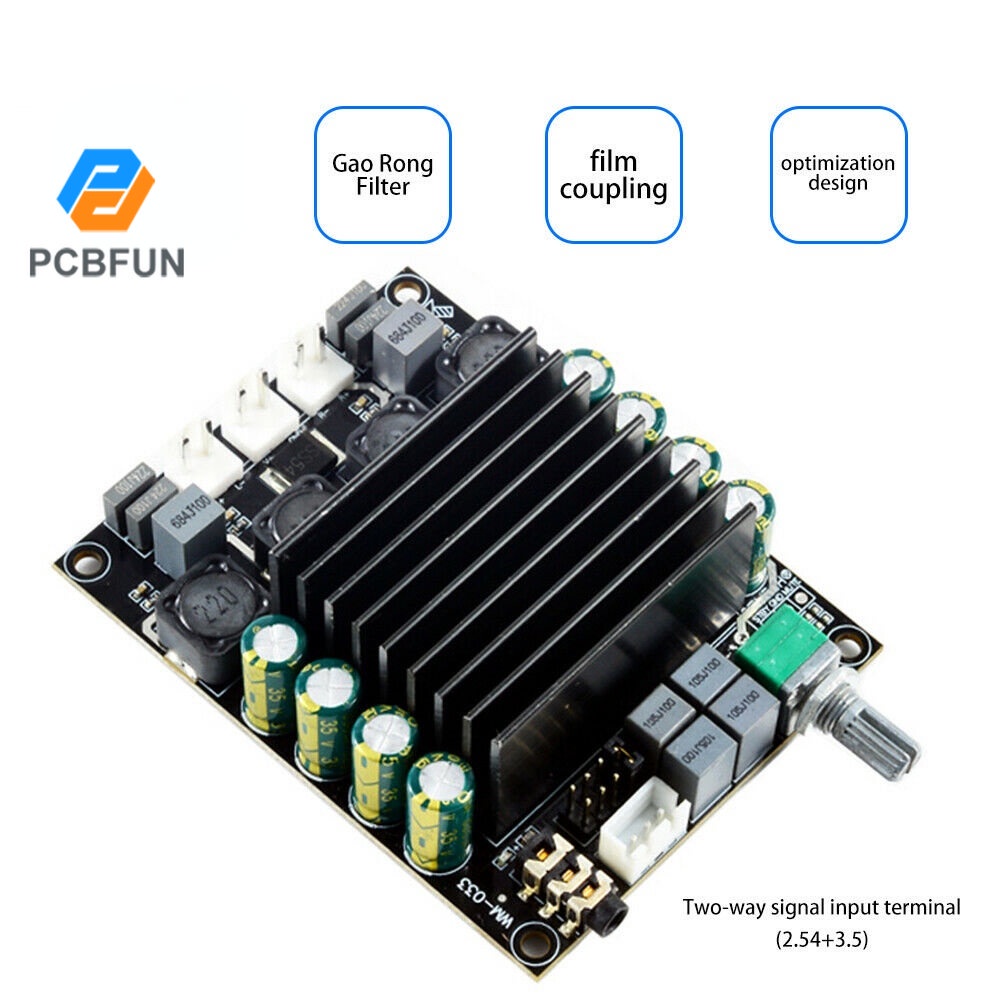 Pcbfun Bảng Mạch Khuếch đại âm Thanh  Dc 12v-36v Hifi 2 Chs 2x100w Chuyên Dụng Cho Xe Hơi
