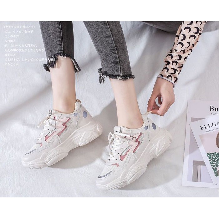 [Mã WAMT2405 giảm 10K đơn 0K] GIÀY THỂ THAO NỮ SIÊU ĐẸP. (TRẮNG,HỒNG) ĐỘN ĐẾ 4,5CM TĂNG CHIỀU CAO. | BigBuy360 - bigbuy360.vn