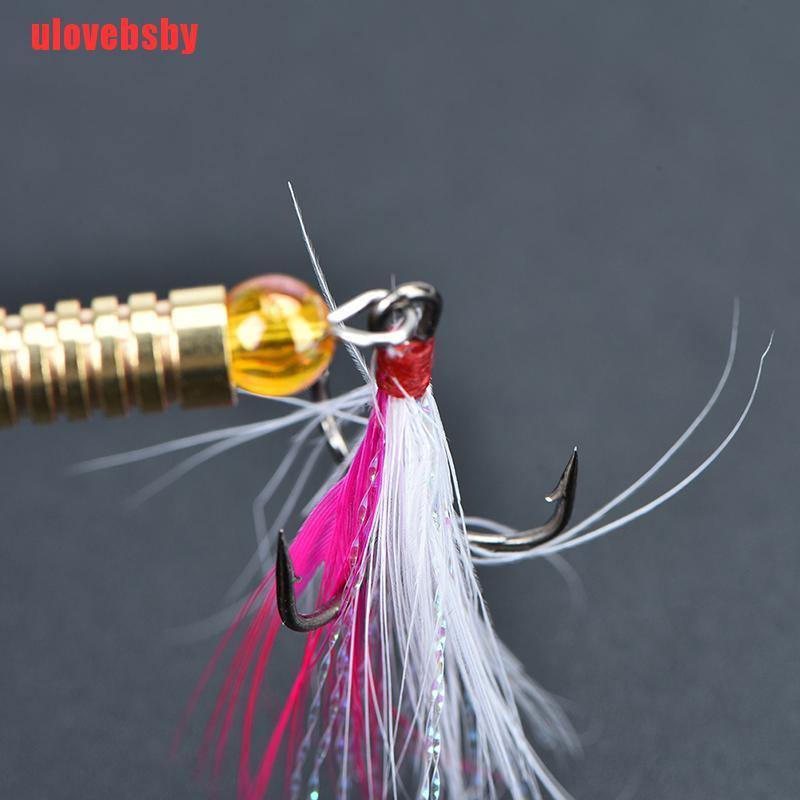[ulovebsby]7g fishing lure spoon bait ideal for bass trout perch pike rotating fishing