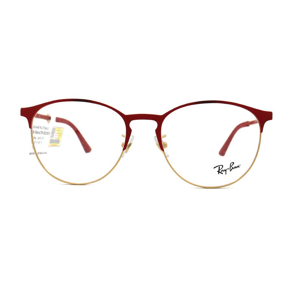 RB6375F-(Hàng chính hãng) Gọng kính nam nữ Rayban (55-18-145) màu sắc thời trang, thiết kế dễ đeo bảo vệ mắt
