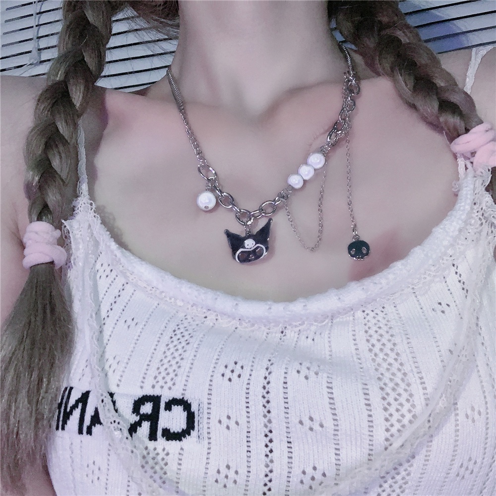 Dây chuyền phối hạt phong cách hip hop cá tính 19A1211