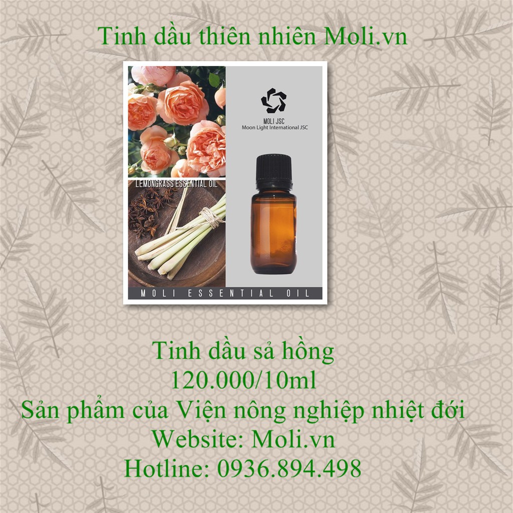 Tinh dầu sả hồng 10ml Viện nông nghiệp( giá siêu rẻ )