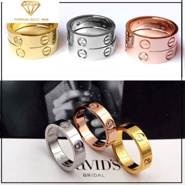 Nhẫn titan ko đEn xinh xắn NT01