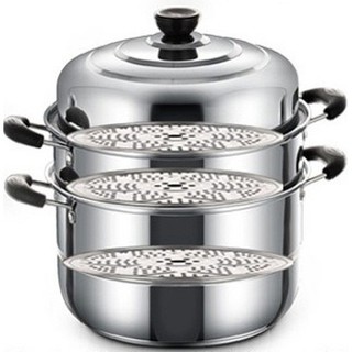 Nồi hấp inox 3 tầng - noi hap inox - noihap3 tang