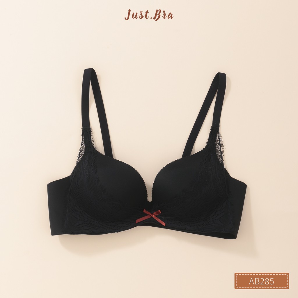 Áo ngực Just Bra mềm mịn mix ren thanh lịch, lên form xinh xắn AB285 | BigBuy360 - bigbuy360.vn