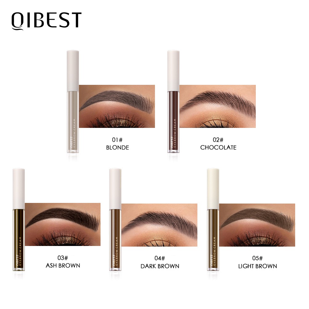 Set Mỹ Phẩm Trang Điểm Mắt QIBEST 68.5g Gồm Kẻ Mắt+Kẻ Mày Dạng Lỏng+Mascara+Mút Trang Điểm Tiện Dụng